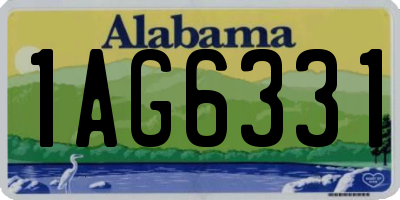 AL license plate 1AG6331