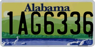 AL license plate 1AG6336