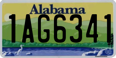 AL license plate 1AG6341
