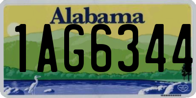 AL license plate 1AG6344
