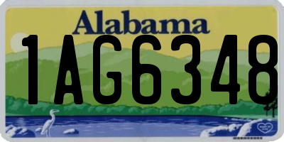 AL license plate 1AG6348