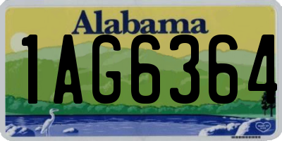 AL license plate 1AG6364
