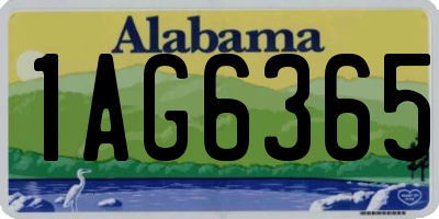 AL license plate 1AG6365