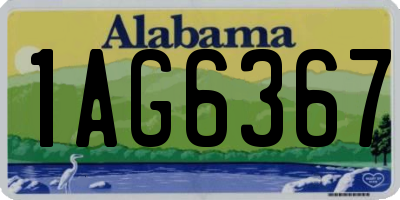 AL license plate 1AG6367