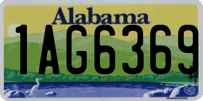 AL license plate 1AG6369