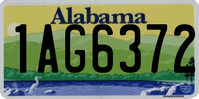 AL license plate 1AG6372