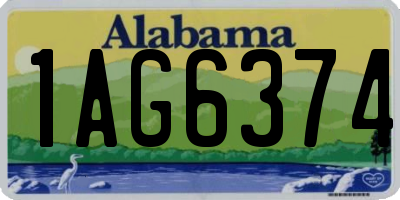 AL license plate 1AG6374