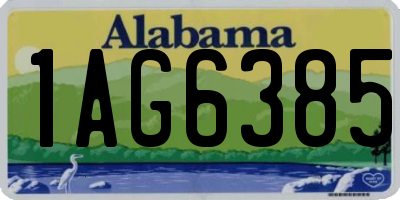 AL license plate 1AG6385