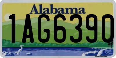 AL license plate 1AG6390