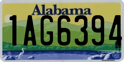 AL license plate 1AG6394