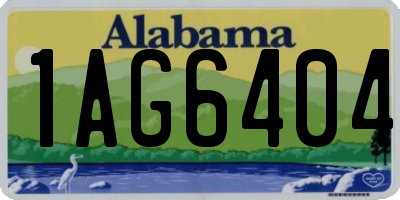 AL license plate 1AG6404