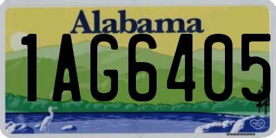 AL license plate 1AG6405