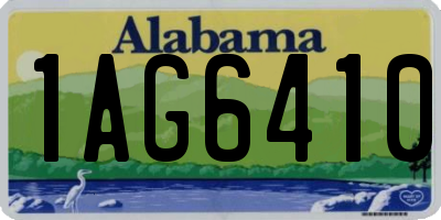 AL license plate 1AG6410