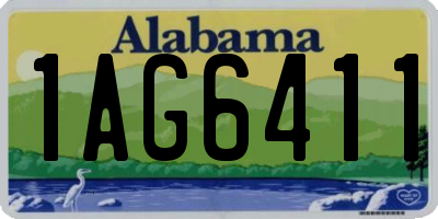 AL license plate 1AG6411