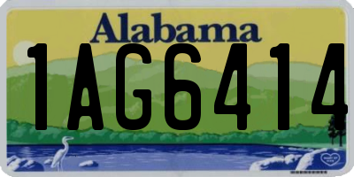 AL license plate 1AG6414