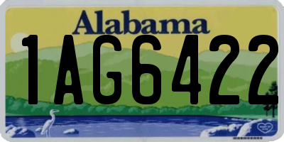 AL license plate 1AG6422