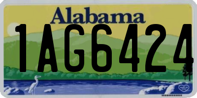 AL license plate 1AG6424