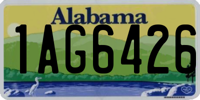 AL license plate 1AG6426