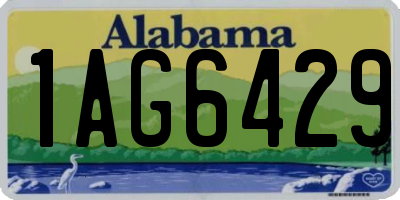 AL license plate 1AG6429