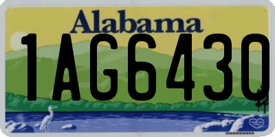 AL license plate 1AG6430