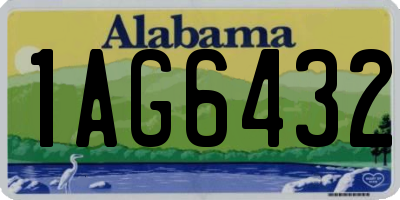 AL license plate 1AG6432