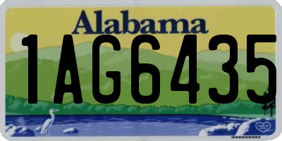 AL license plate 1AG6435