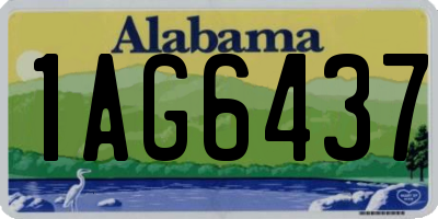 AL license plate 1AG6437
