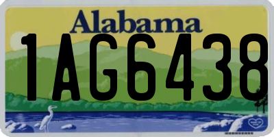 AL license plate 1AG6438