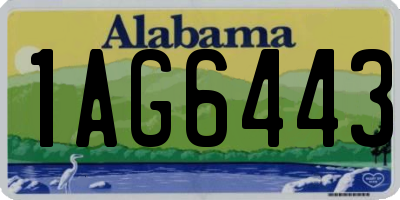 AL license plate 1AG6443