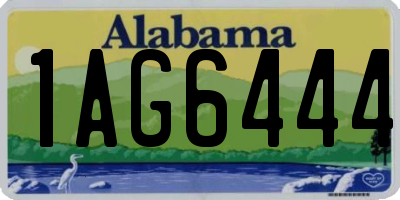 AL license plate 1AG6444