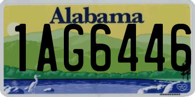 AL license plate 1AG6446