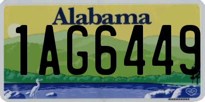 AL license plate 1AG6449