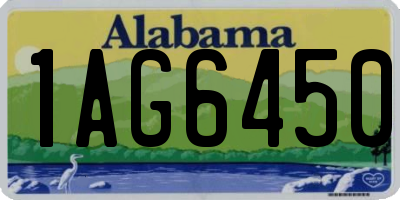 AL license plate 1AG6450