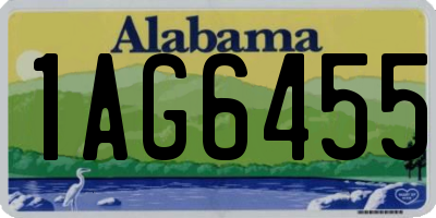 AL license plate 1AG6455