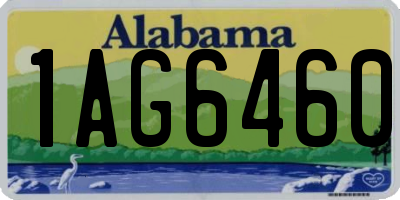 AL license plate 1AG6460