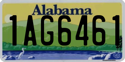 AL license plate 1AG6461