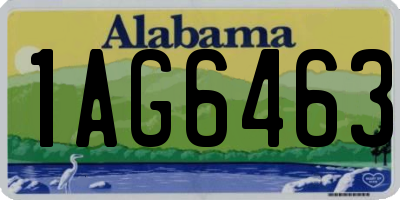 AL license plate 1AG6463