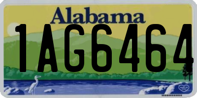 AL license plate 1AG6464