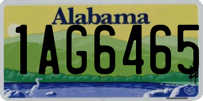 AL license plate 1AG6465