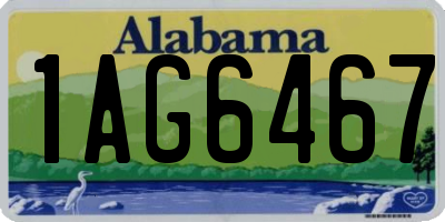 AL license plate 1AG6467