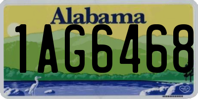 AL license plate 1AG6468