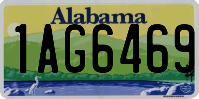 AL license plate 1AG6469