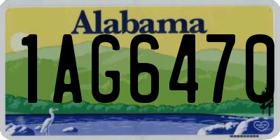 AL license plate 1AG6470