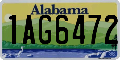 AL license plate 1AG6472