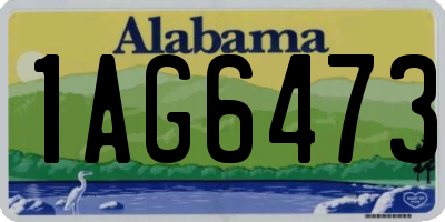 AL license plate 1AG6473