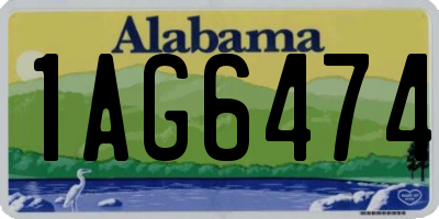 AL license plate 1AG6474