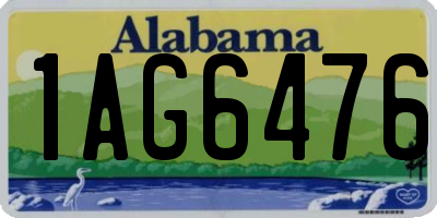 AL license plate 1AG6476