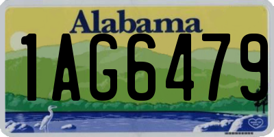 AL license plate 1AG6479