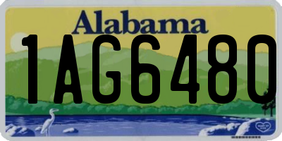AL license plate 1AG6480