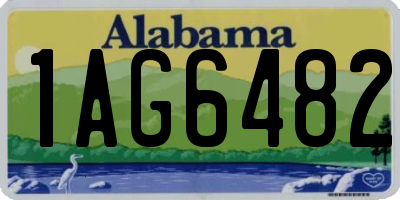 AL license plate 1AG6482